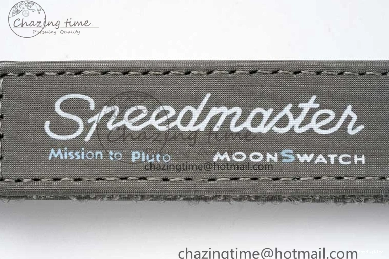 1229 Speedmaster Misson To Pluto 1:1 Best Edition Gray Dial On Nylon Strap Quartz TravelReady 7858